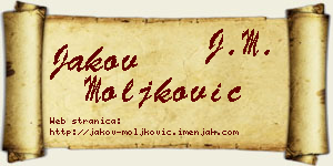 Jakov Moljković vizit kartica
